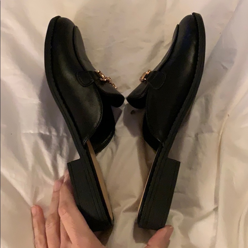 Black Horse Bit Mule Loafers Size 8 - DC - Picture 5 of 8